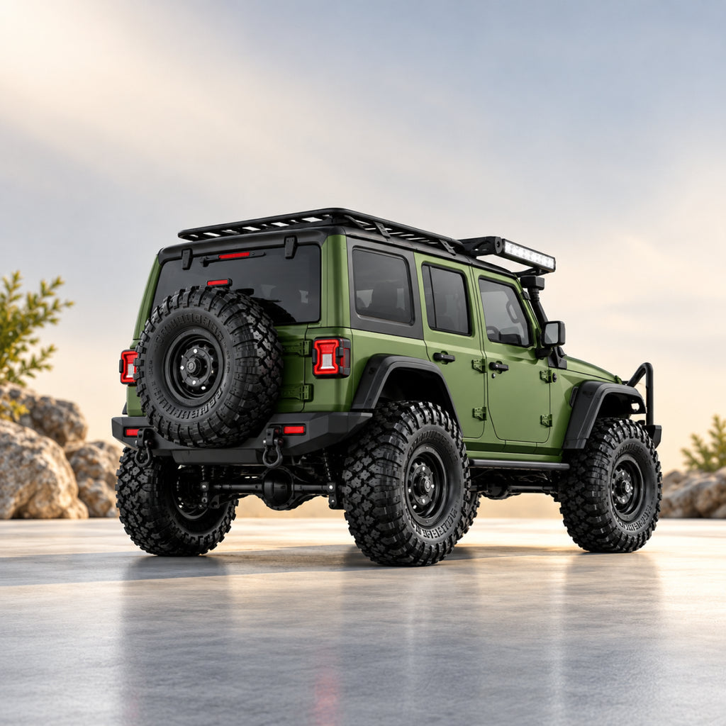 RC Jeep Rubicon Monster Truck – 1:16 Scale 4WD Remote Control Off-Road SUV