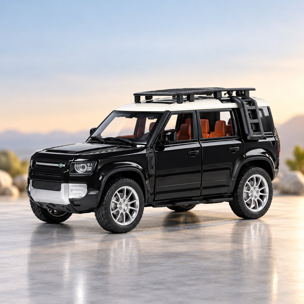 RC Die-Cast SUV – 2.4GHz Remote Control Off-Road Car with Lights, Opening Doors & Smoke Effect