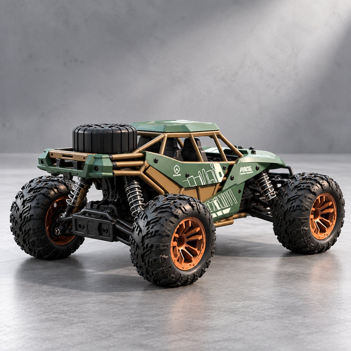 RC Off-Road Rock Crawler Truck – 4WD High-Speed Remote Control Monster Truck with LED Headlights