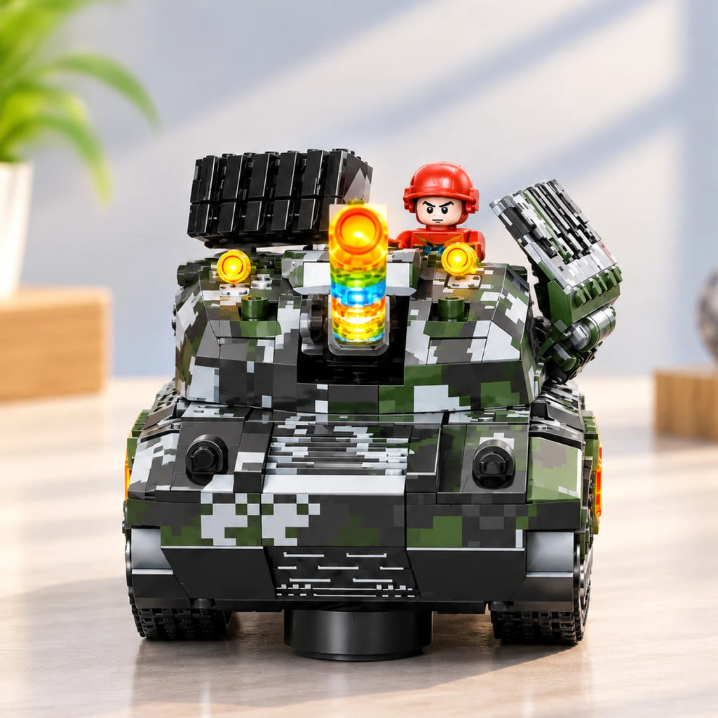 War Tank – Remote Control Military Toy with Lights & Music