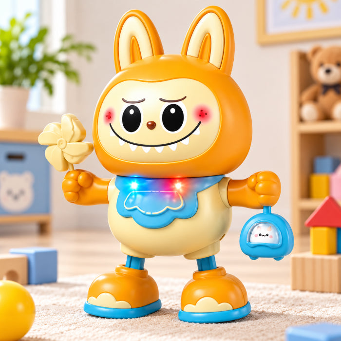 Swinging Labubu Toy – Musical Light-Up Dancing Character