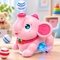 Blow Ball Elephant Toy – Musical Light-Up Moving Elephant