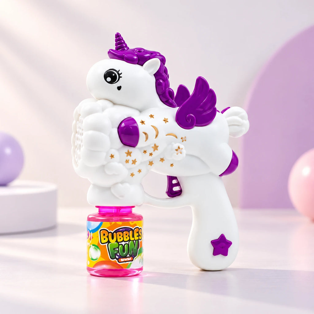 Unicorn Bubble Machine – Rechargeable Bubble Blaster