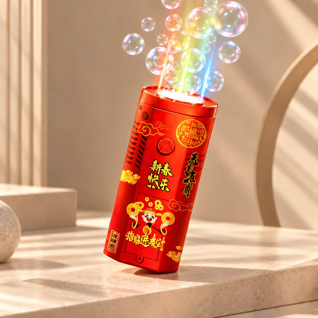 Rechargeable Bubble Machine – LED Bubble Blowing Toy