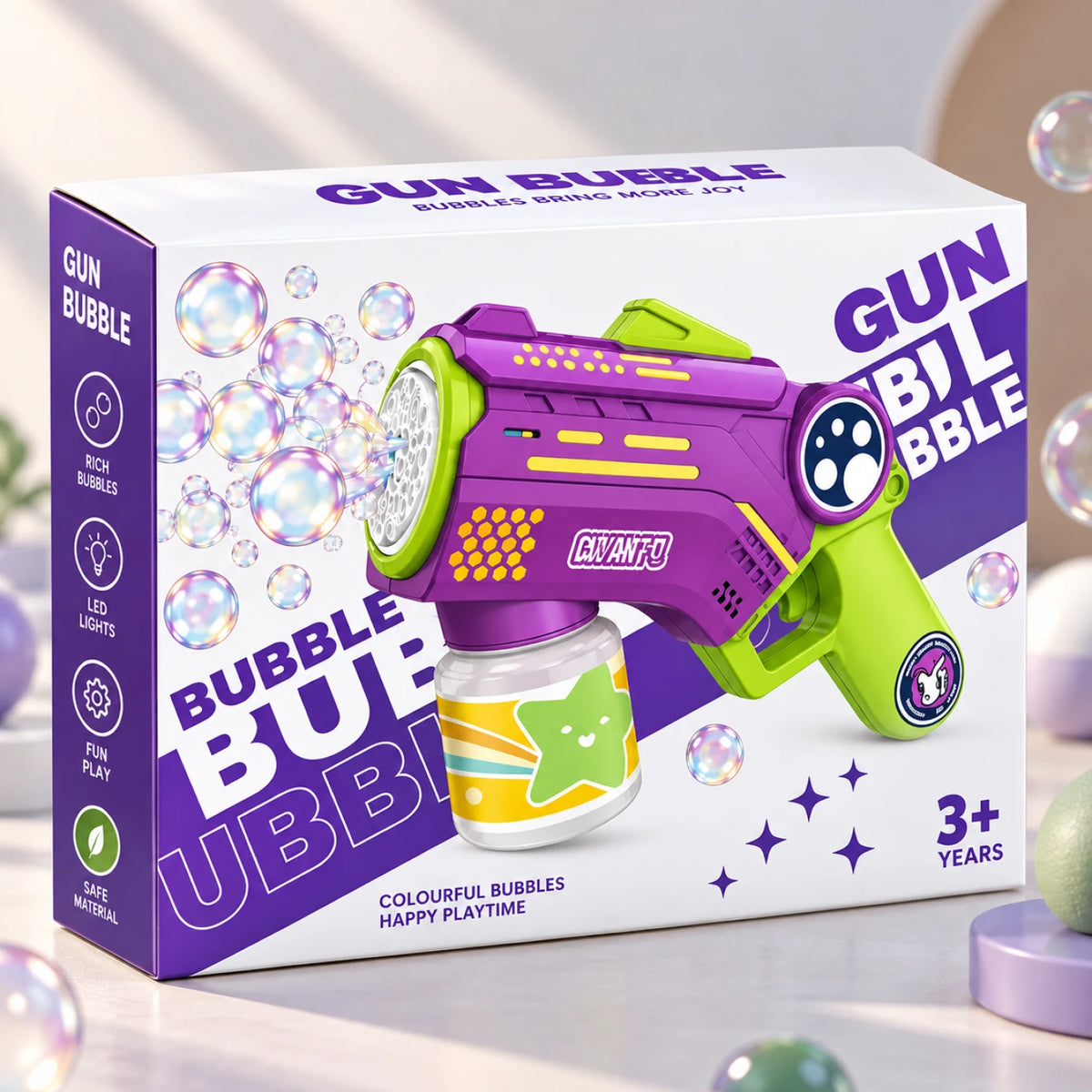 Bubble Blast Gun – 12-Hole Bubble Blaster