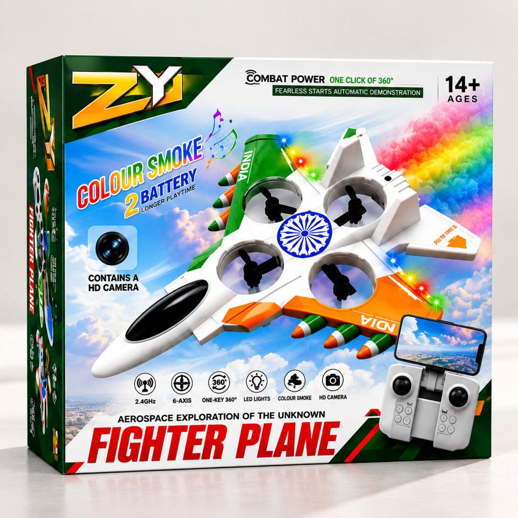 Fighter Plane Drone with Camera – RC Flying Toy