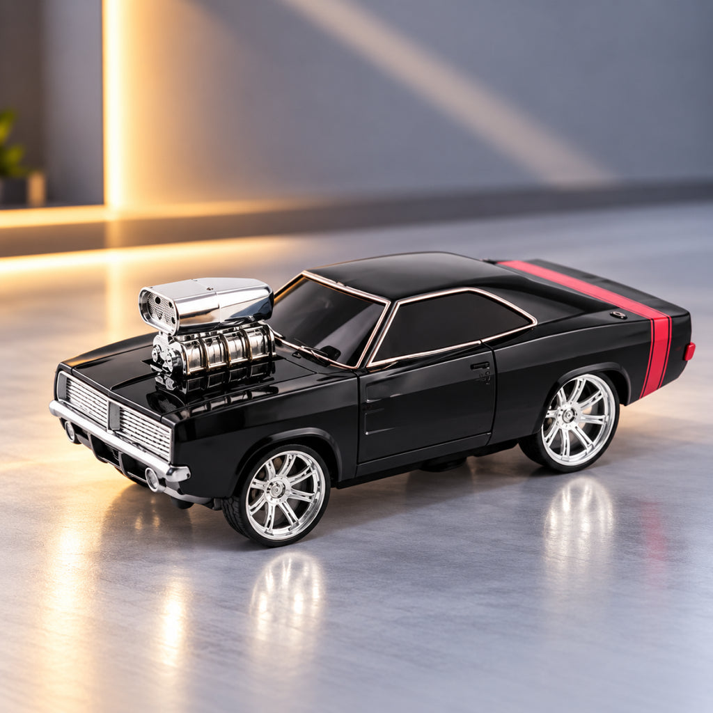RC Muscle Car – 1:18 Scale Remote Control Sports Car with Exposed Engine