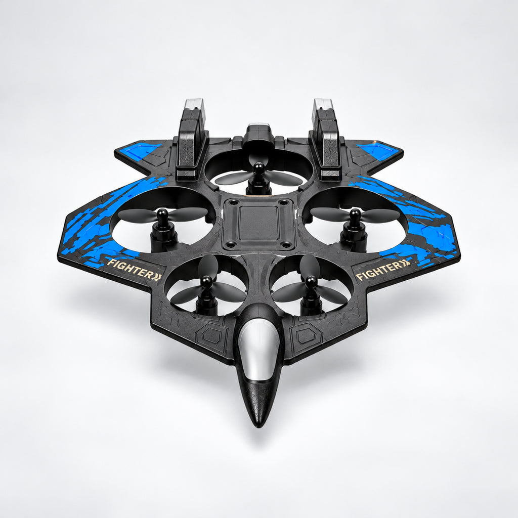 RC Fighter Drone – 2.4GHz Remote Control Flying Aircraft with Propeller Guards