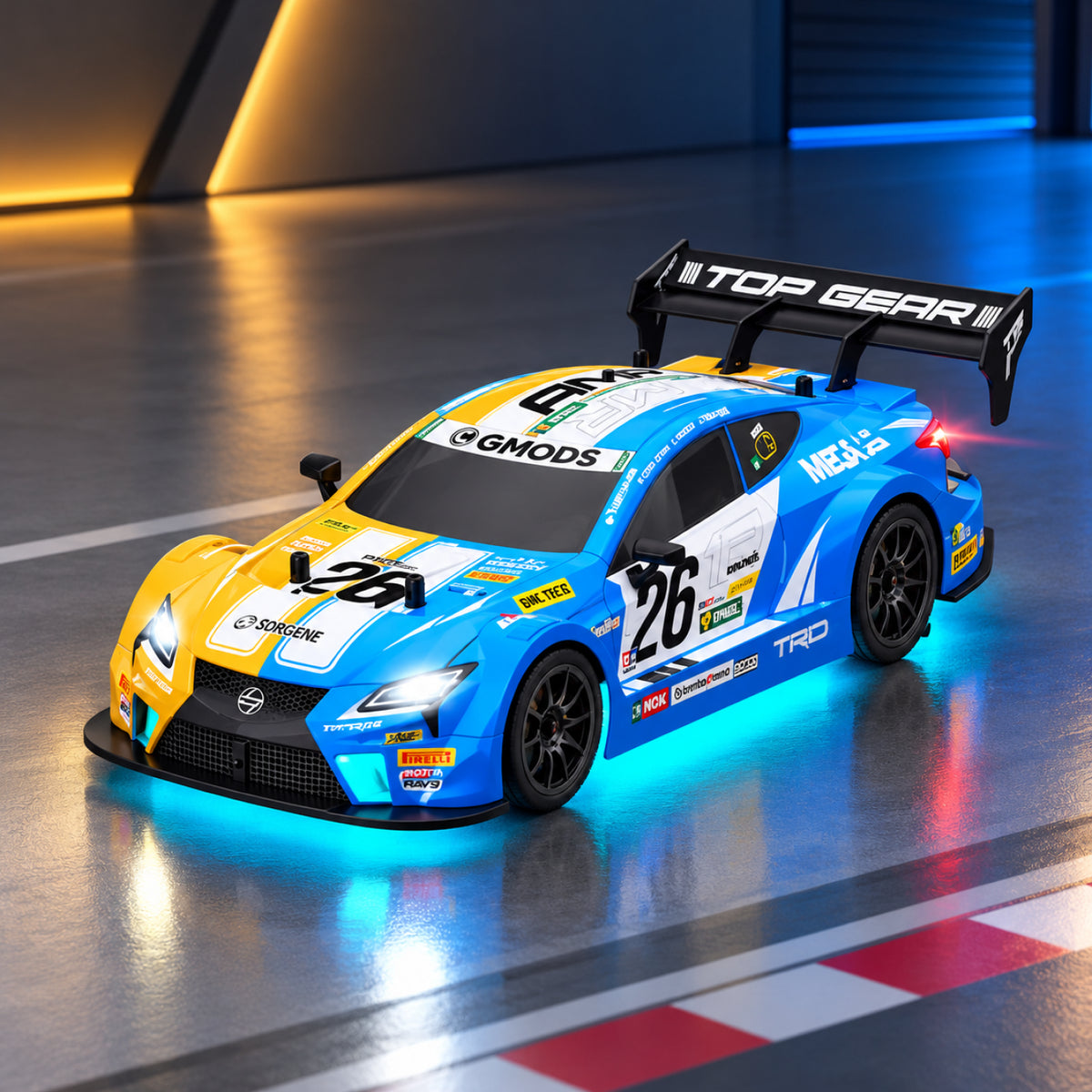 RC Drift Racing Car – 1:16 Scale 4WD Remote Control Sports Car with Neon Lights