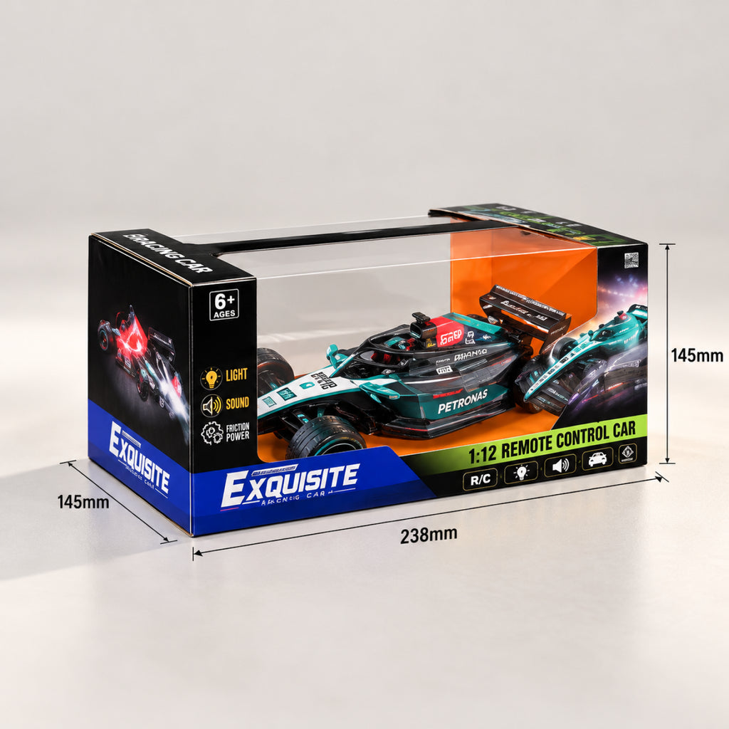 RC Formula Racing Car – 1:22 Scale Remote Control F1 Sports Car with Smoke Effect