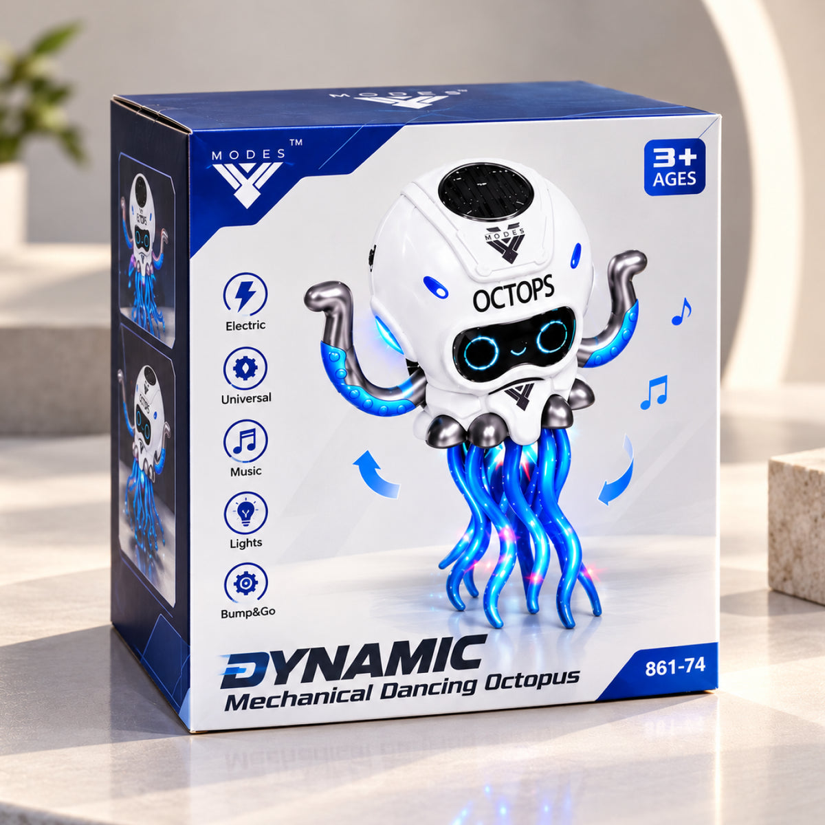 Dynamic Mechanical Dancing Octopus – Light & Music Toy