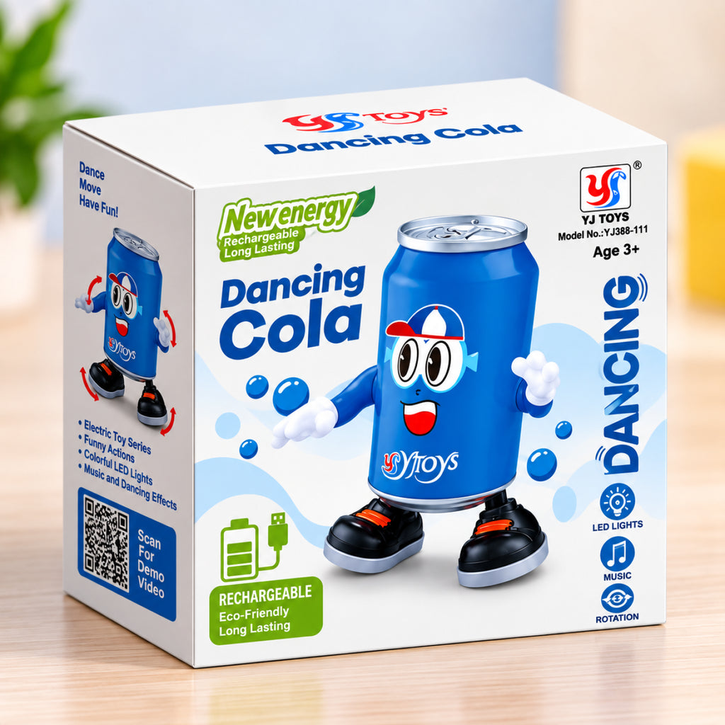 Dancing Cola Can – Musical Light-Up Rechargeable Toy