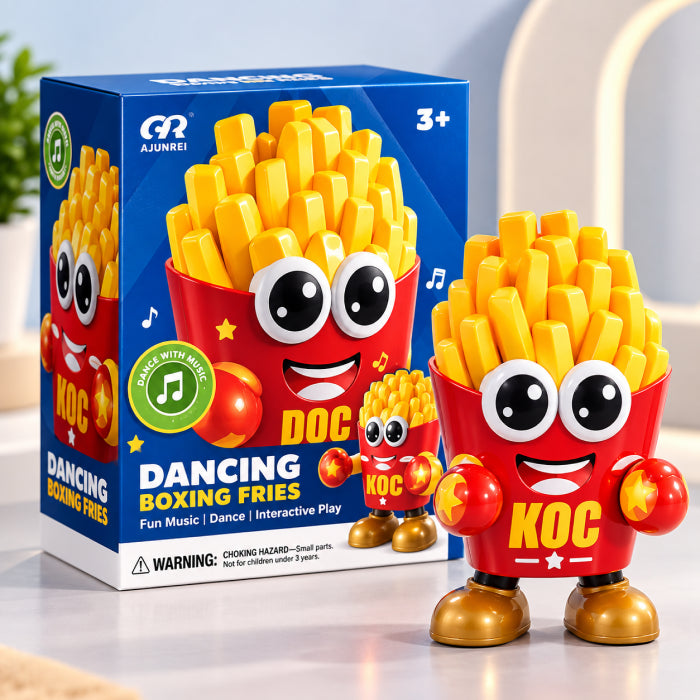 Dancing Boxing Fries Toy – Musical Light-Up Electric Dancing Toy