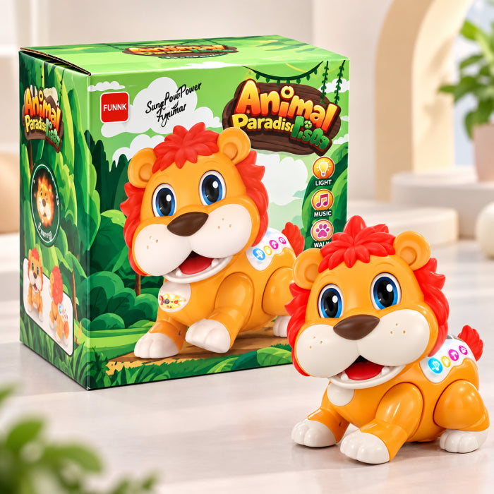Smart Robot Lion Toy – Walking Musical Roaring Lion