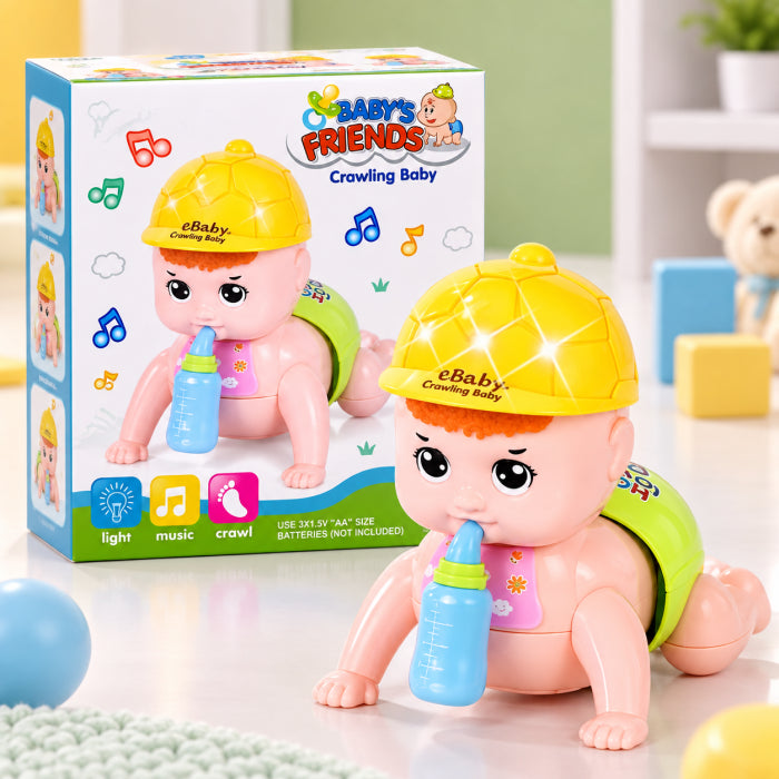 Crawling Baby Toy – Musical Light-Up Crawling Doll