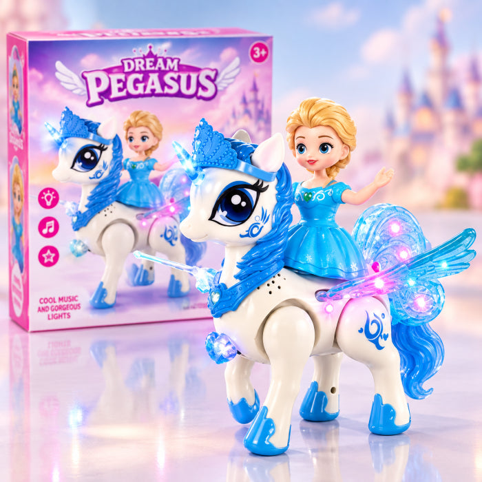 Dream Pegasus Princess Toy – Musical Light-Up Flying Horse