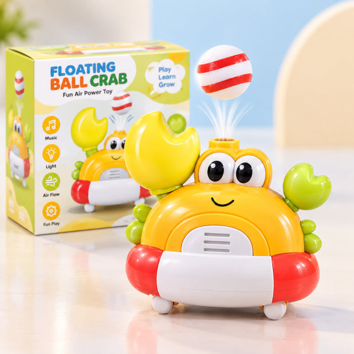 Blow-Up Ball Crab Toy – Musical Light-Up Bubble Blowing Crab