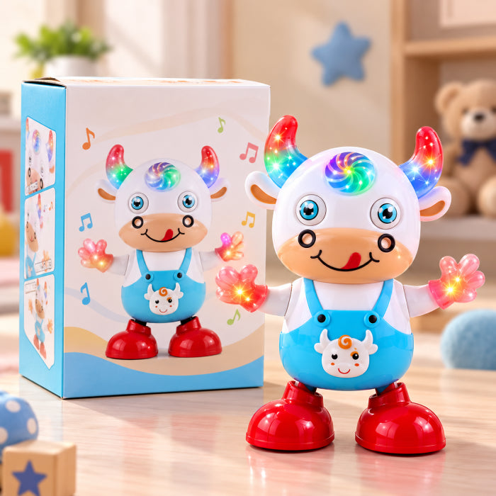 Dancing Cow Toy – Musical Light-Up Walking & Dancing Cow