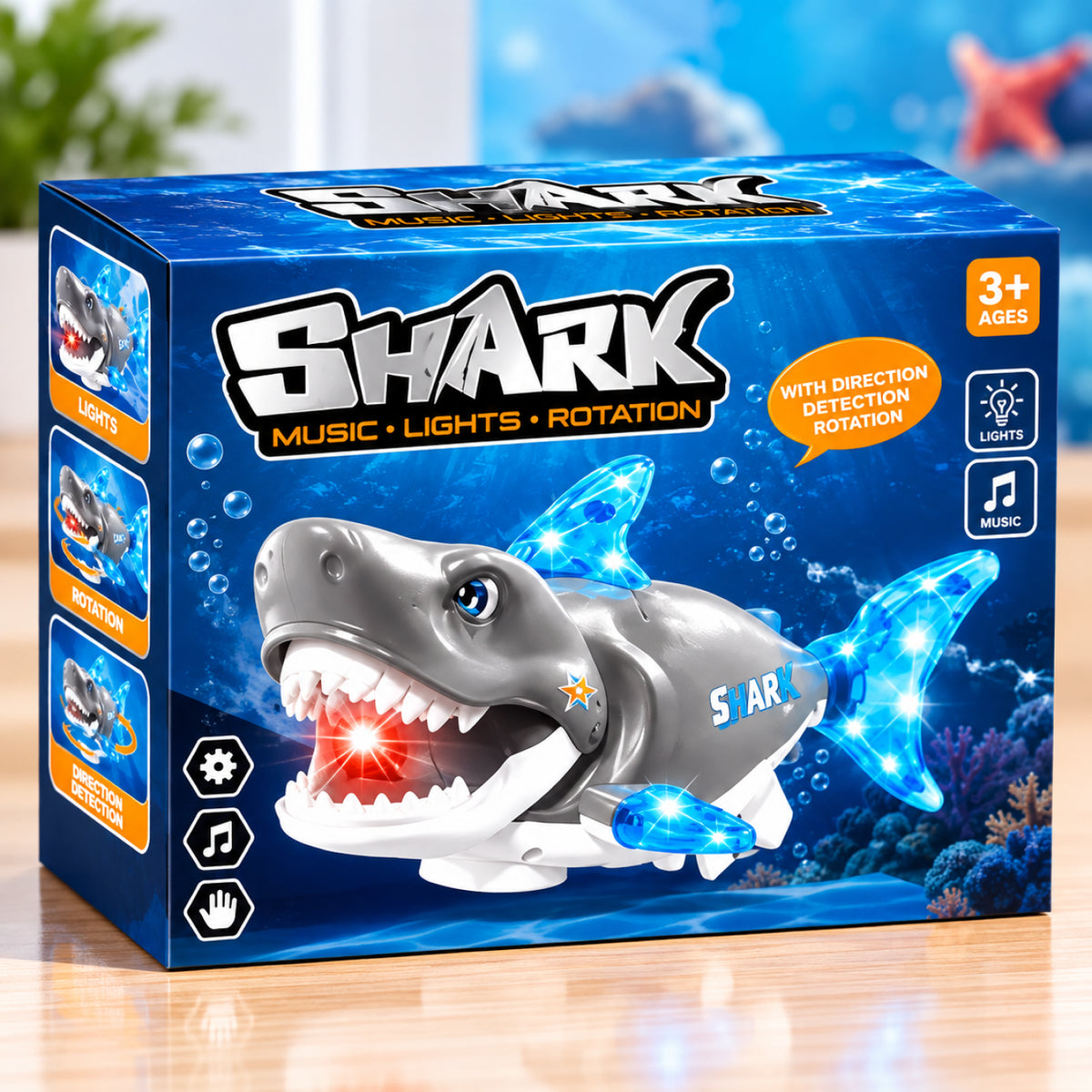 Dancing Shark – Musical Light-Up Rotating Toy