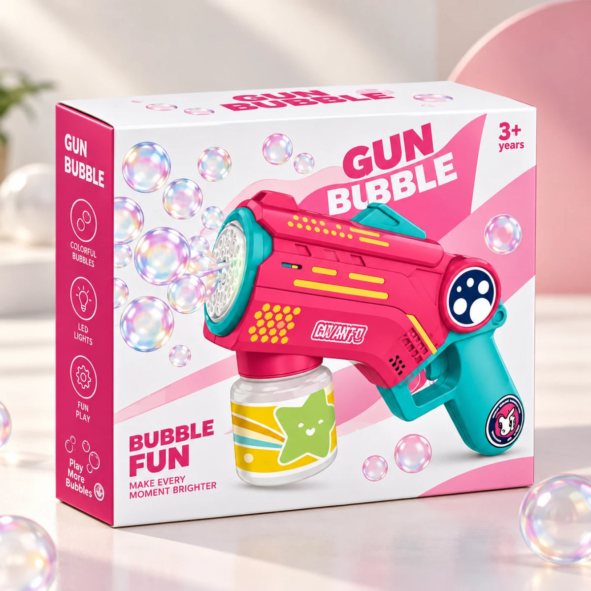 Bubble Blast Gun – 12-Hole Bubble Blaster