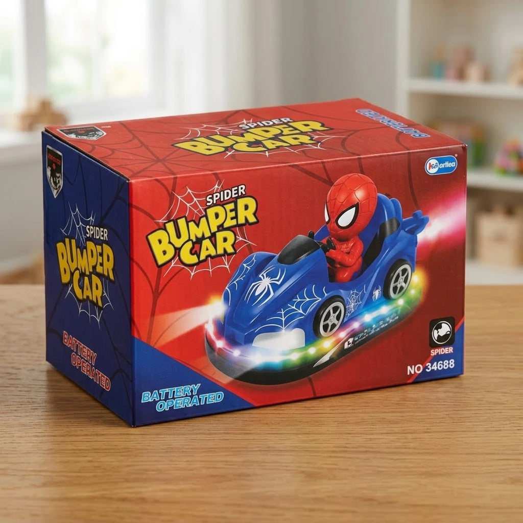 Spider-Man Bumper Car – Battery Operated Light-Up Toy