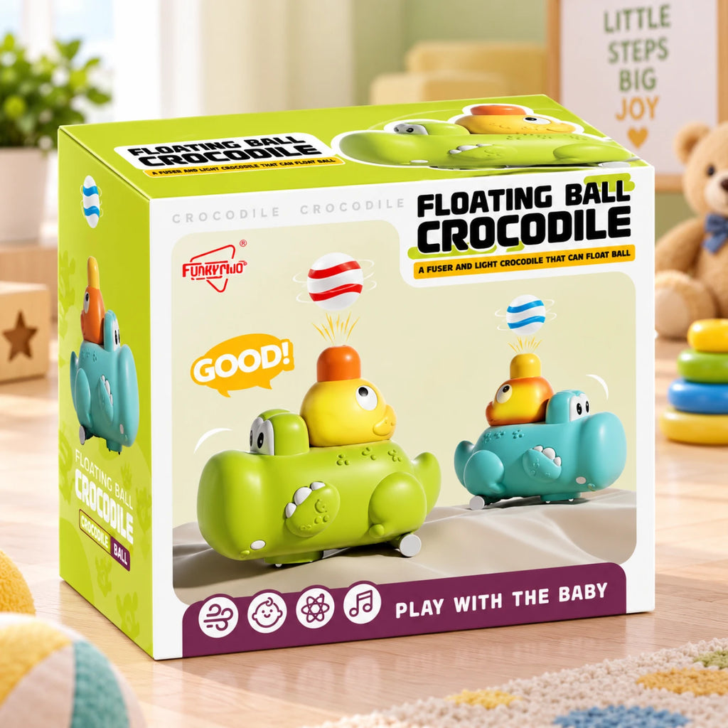 Floating Ball Crocodile – Interactive Air Ball Toy