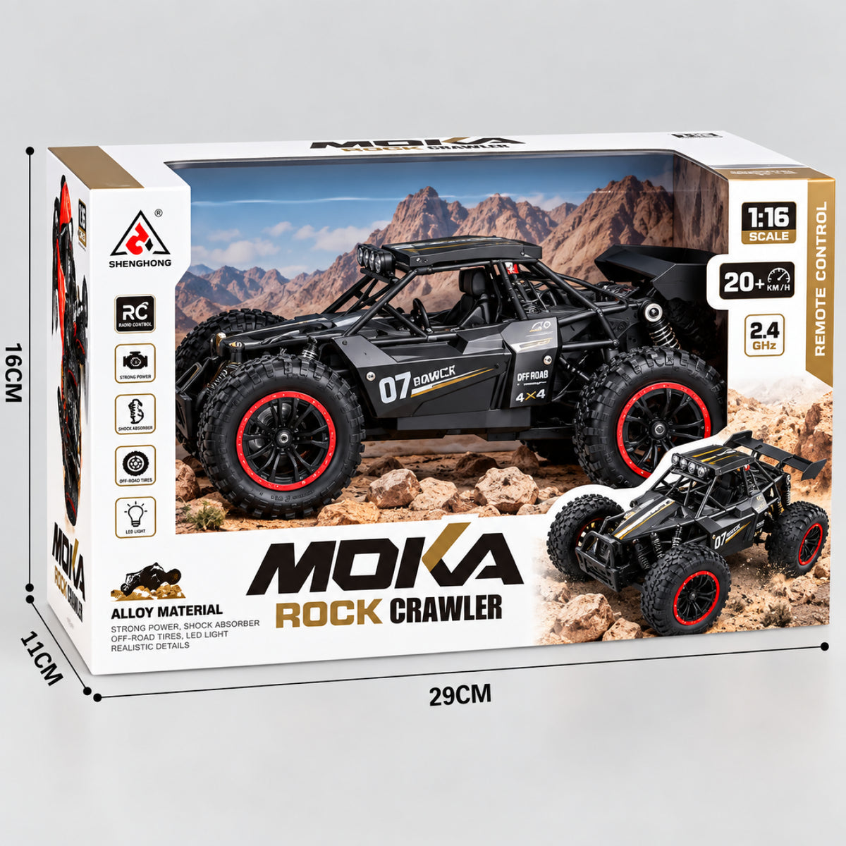 Moka Rock Crawler – 2.4GHz RC Off-Road Car