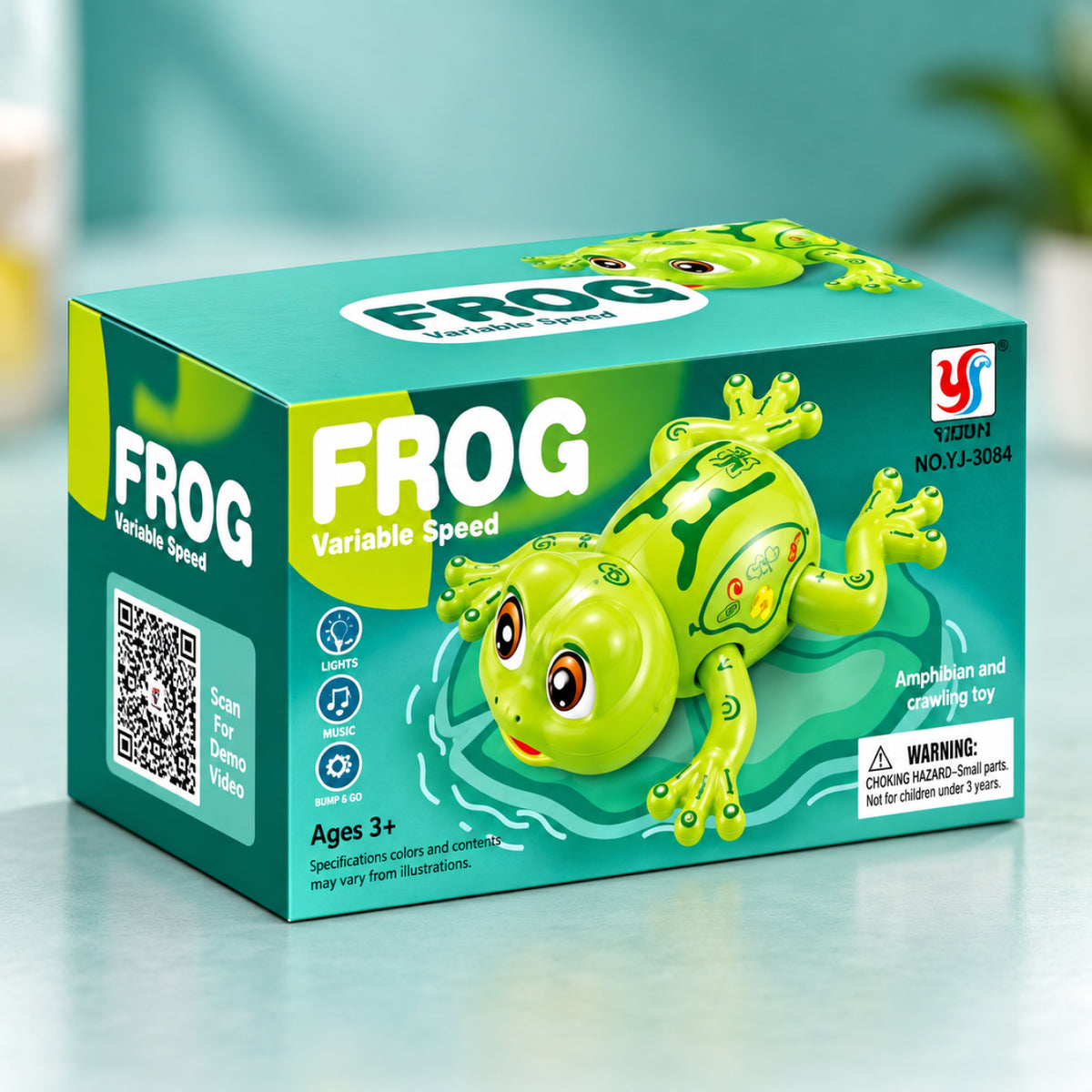 Stunt Frog – Automatic Moving Musical Light-Up Toy