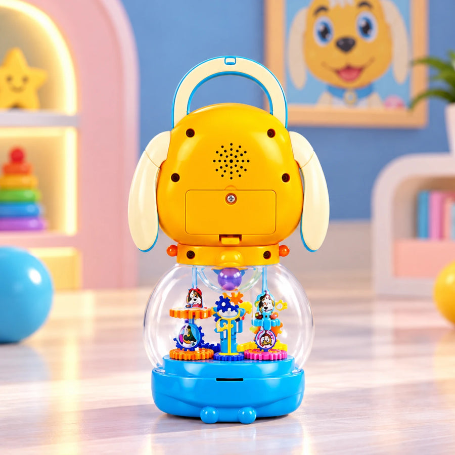 Puppy Musical Saving Box – Light-Up Rotating Toy